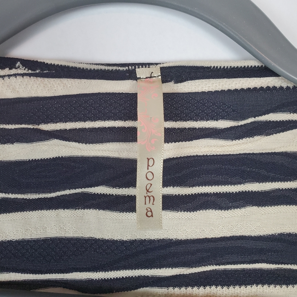 Poema open front drape knit cardigan like new - Picture 4 of 4